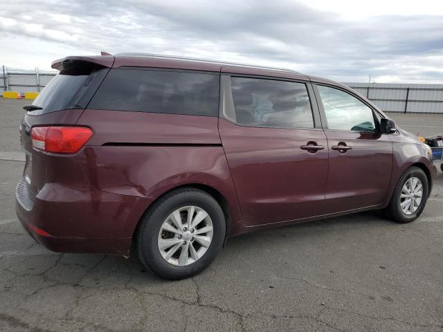 KNDMB5C17G6094012 - 2016 KIA SEDONA LX BURGUNDY photo 3