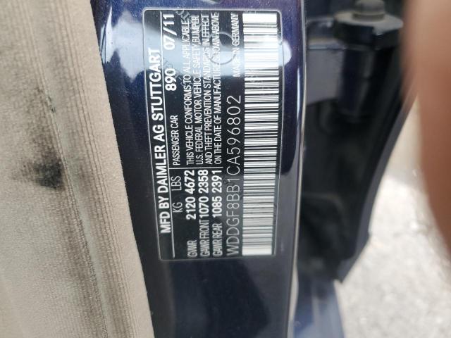 WDDGF8BB1CA596802 - 2012 MERCEDES-BENZ C 300 4MATIC BLUE photo 12