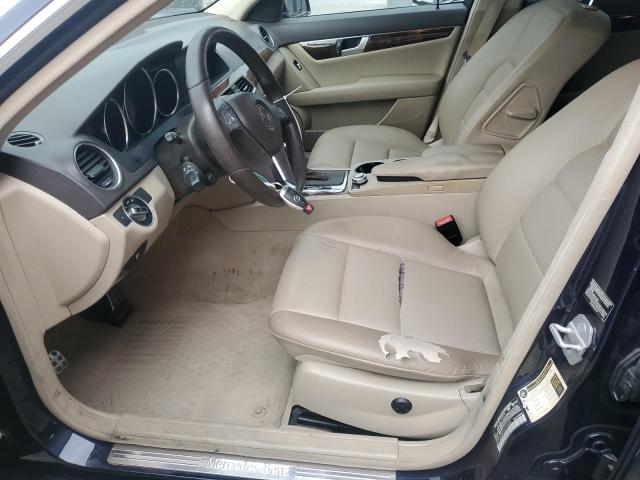 WDDGF8BB1CA596802 - 2012 MERCEDES-BENZ C 300 4MATIC BLUE photo 7