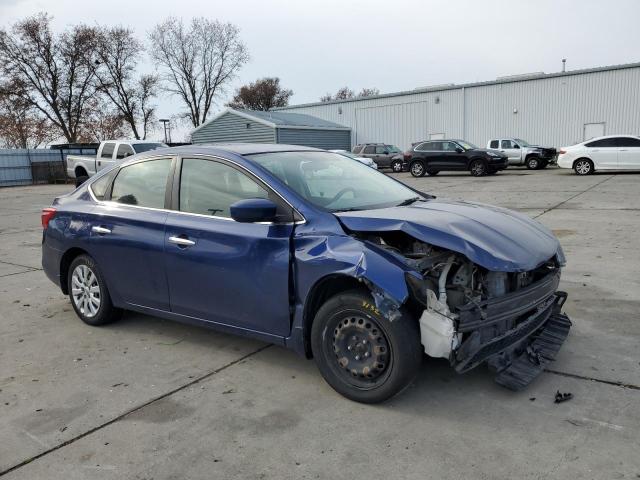 3N1AB7AP9HY275163 - 2017 NISSAN SENTRA S BLUE photo 4