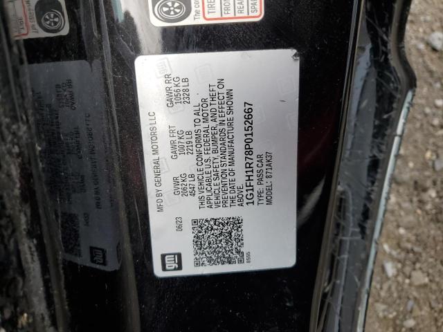 1G1FH1R78P0152667 - 2023 CHEVROLET CAMARO SS შავი ფოტო 12