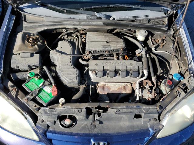 2HGES16413H934573 - 2003 HONDA CIVIC DX BLUE photo 11