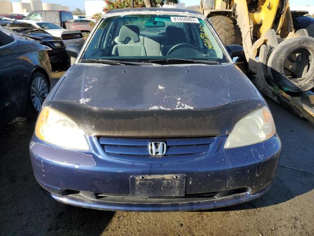 2HGES16413H934573 - 2003 HONDA CIVIC DX BLUE photo 5