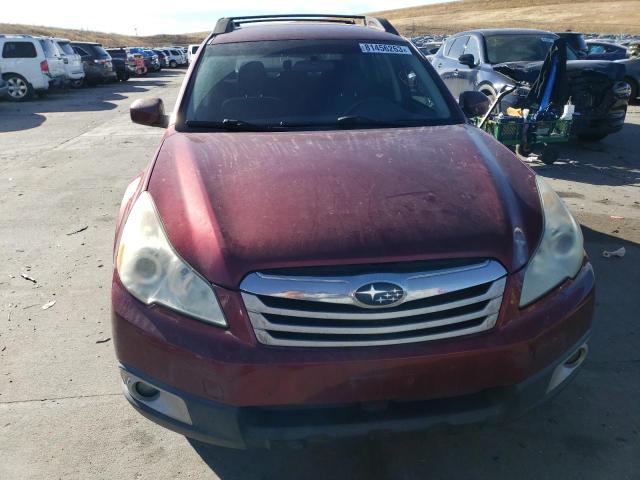 4S4BRCAC5C3300821 - 2012 SUBARU OUTBACK 2.5I RED photo 5