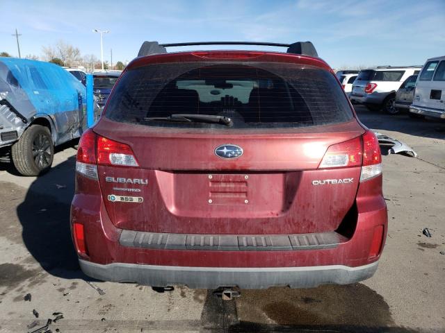 4S4BRCAC5C3300821 - 2012 SUBARU OUTBACK 2.5I RED photo 6