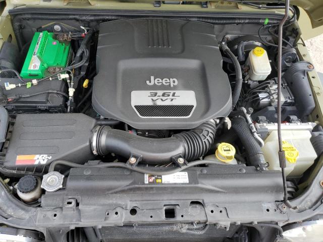 1C4GJWAGXDL702034 - 2013 JEEP WRANGLER SPORT 绿色 照片 11