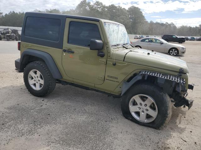 1C4GJWAGXDL702034 - 2013 JEEP WRANGLER SPORT 绿色 照片 4