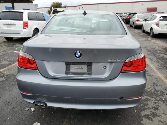 WBANU5C52AC124735 - 2010 BMW 528 I GRAY photo 6