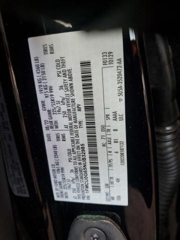 1FMCU0G65NUB32985 - 2022 FORD ESCAPE SE BLACK photo 12