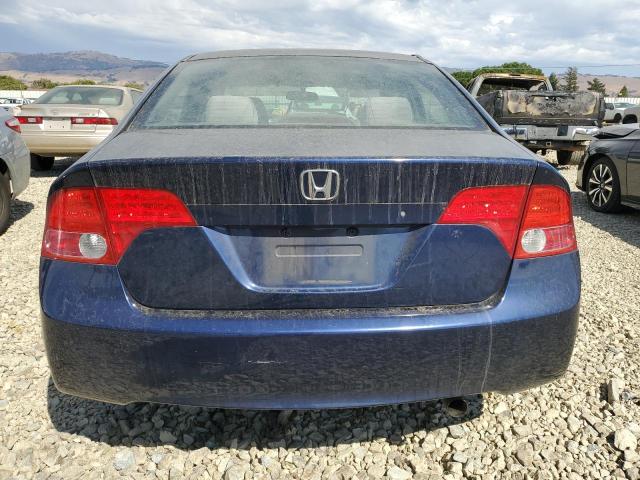 1HGFA16517L073906 - 2007 HONDA CIVIC LX BLUE photo 6