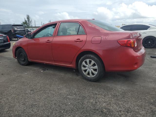 JTDBL40E29J000124 - 2009 TOYOTA COROLLA BASE Czerwony zdjęcie 2