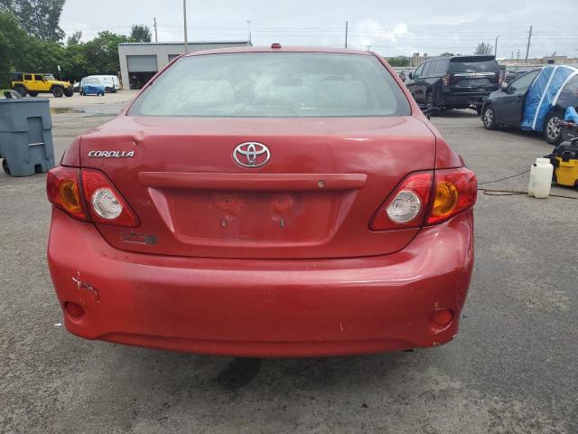 JTDBL40E29J000124 - 2009 TOYOTA COROLLA BASE Czerwony zdjęcie 6