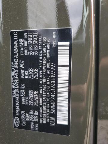 5NMP24GL6SH097997 - 2025 HYUNDAI SANTA FE SEL GREEN photo 13