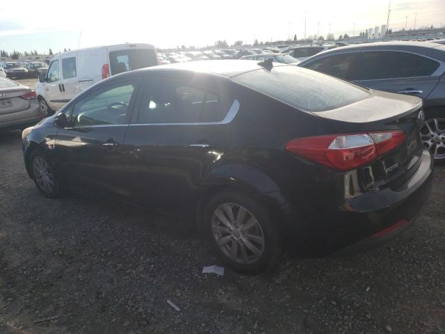 KNAFX4A84E5056578 - 2014 KIA FORTE EX BLACK photo 2