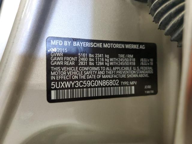 5UXWY3C59G0N86802 - 2016 BMW X3 XDRIVE28D Beige Foto 13