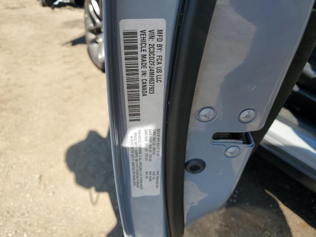 2C3CDZFJ4MH637923 - 2021 DODGE CHALLENGER R/T SCAT PACK GRAY photo 12