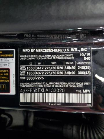 4JGFF5KEXLA133020 - 2020 MERCEDES-BENZ GLS 450 4MATIC BLACK photo 13