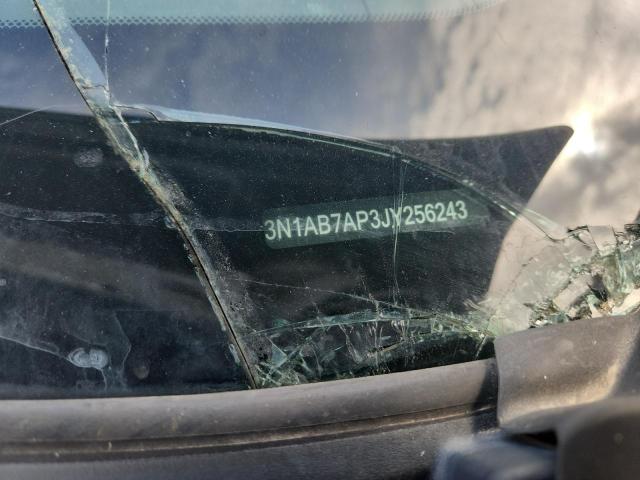 3N1AB7AP3JY256243 - 2018 NISSAN SENTRA S GRAY photo 12