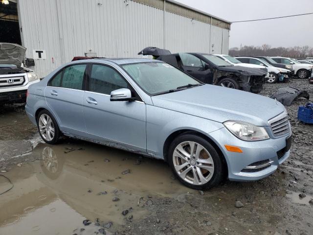 WDDGF8AB1DR278893 - 2013 MERCEDES-BENZ C 300 4MATIC BLUE photo 4