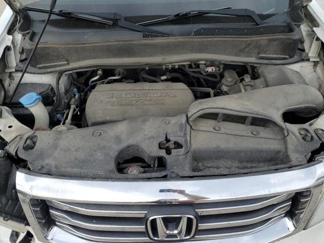 5FNYF4H50CB077207 - 2012 HONDA PILOT EXL WHITE photo 11