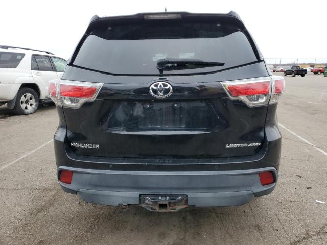 5TDDKRFH2ES016458 - 2014 TOYOTA HIGHLANDER LIMITED BLACK photo 6