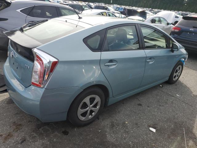 JTDKN3DU8F1889643 - 2015 TOYOTA PRIUS BLUE photo 3