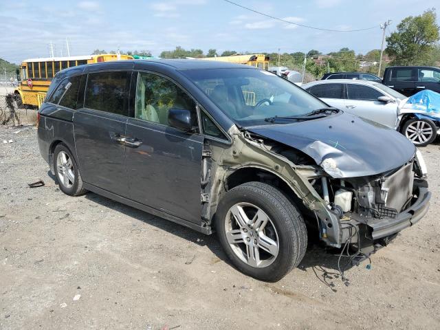 5FNRL5H9XBB062301 - 2011 HONDA ODYSSEY TOURING GRAY photo 4