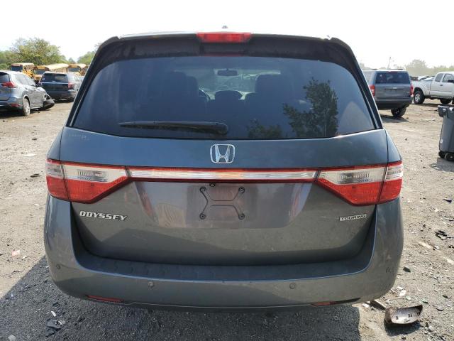 5FNRL5H9XBB062301 - 2011 HONDA ODYSSEY TOURING GRAY photo 6