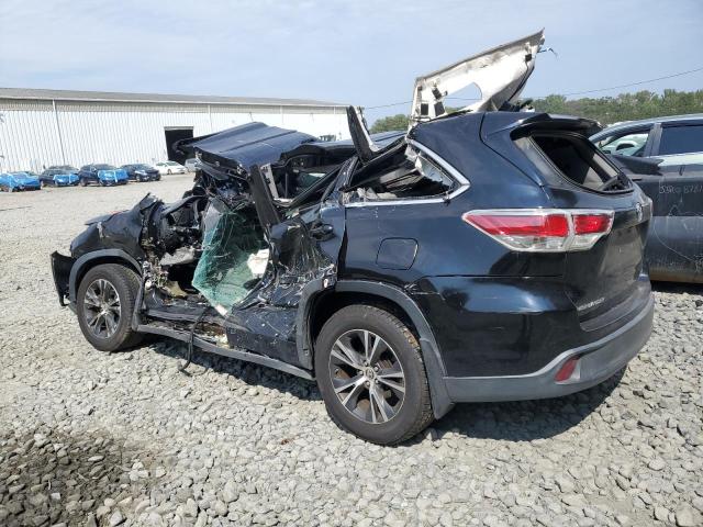 5TDJKRFH8GS225046 - 2016 TOYOTA HIGHLANDER XLE შავი ფოტო 2