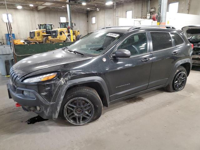 1C4PJMBS7EW240748 - 2014 JEEP CHEROKEE TRAILHAWK BLACK photo 1