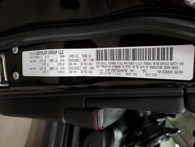 1C4PJMBS7EW240748 - 2014 JEEP CHEROKEE TRAILHAWK BLACK photo 13