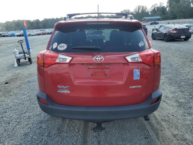 JTMYFREV5DD005901 - 2013 TOYOTA RAV4 LIMITED Қызыл фото 6