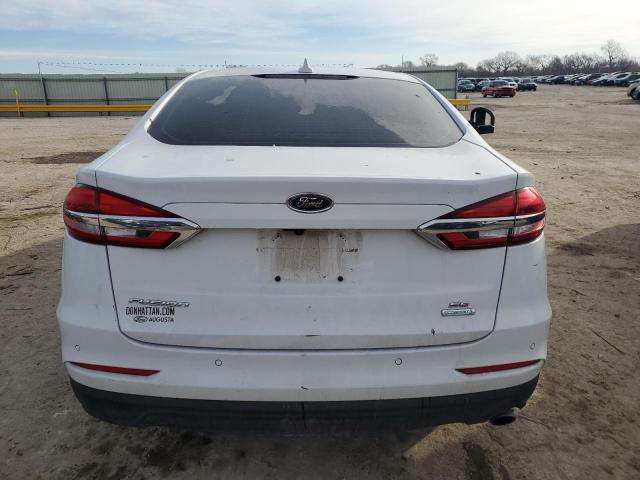 3FA6P0HD5LR108539 - 2020 FORD FUSION SE WHITE photo 6