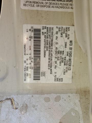 5LMFU27516LJ26864 - 2006 LINCOLN NAVIGATOR თეთრი ფოტო 13