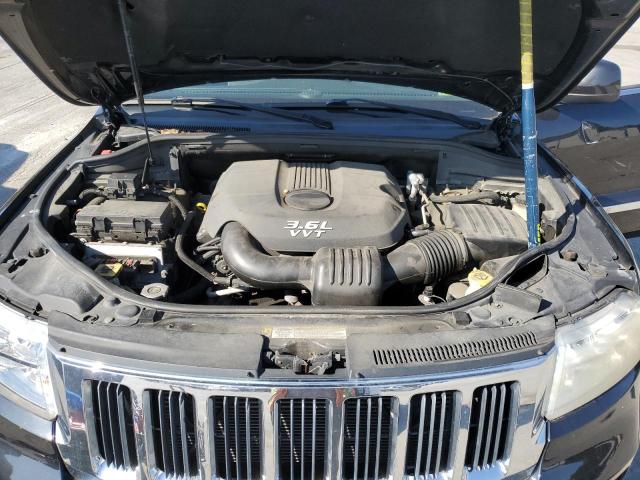 1C4RJFAG7CC280893 - 2012 JEEP GRAND CHEROKEE LAREDO შავი ფოტო 12