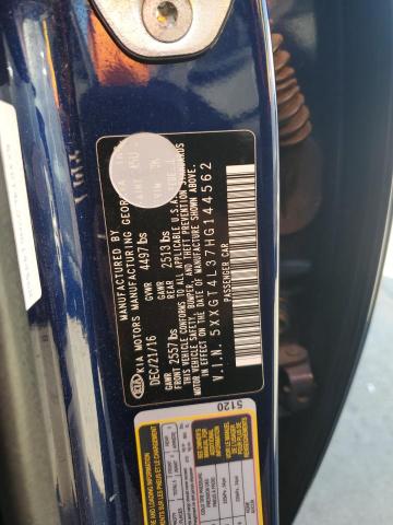 5XXGT4L37HG144562 - 2017 KIA OPTIMA LX BLUE photo 13