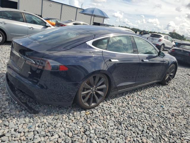 5YJSA1H13EFP40031 - 2014 TESLA MODEL S 蓝色 照片 3