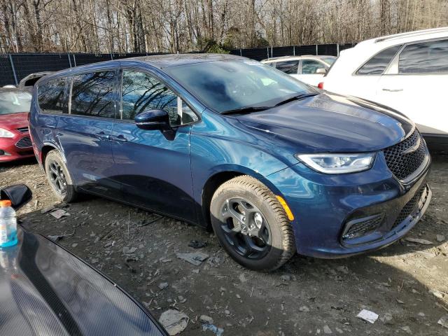 2C4RC1L77NR135079 - 2022 CHRYSLER PACIFICA HYBRID TOURING L BLUE photo 4