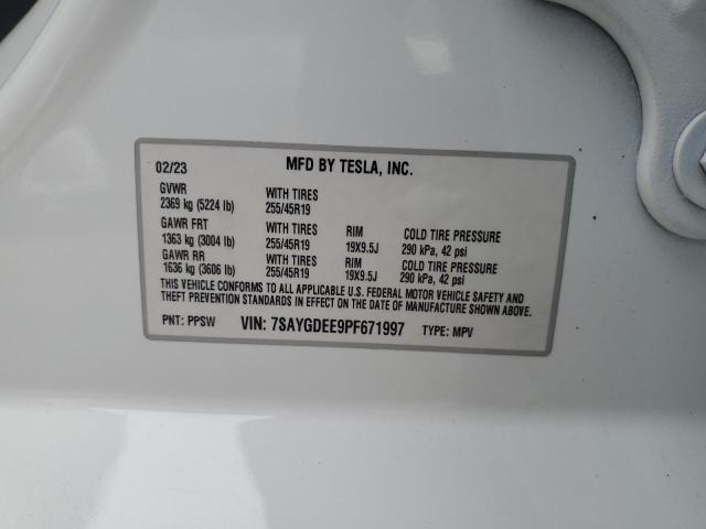 7SAYGDEE9PF671997 - 2023 TESLA MODEL Y Ağ foto 12