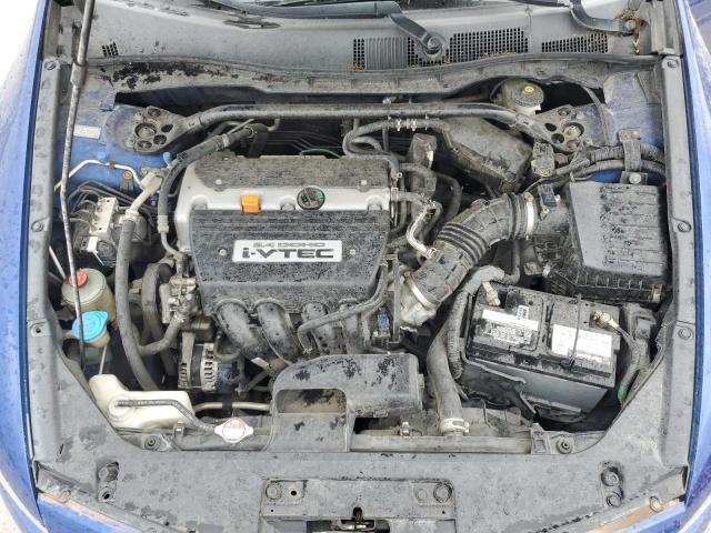 1HGCS12858A006755 - 2008 HONDA ACCORD EXL BLUE photo 11