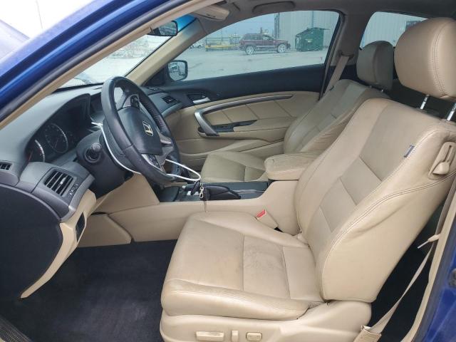 1HGCS12858A006755 - 2008 HONDA ACCORD EXL BLUE photo 7