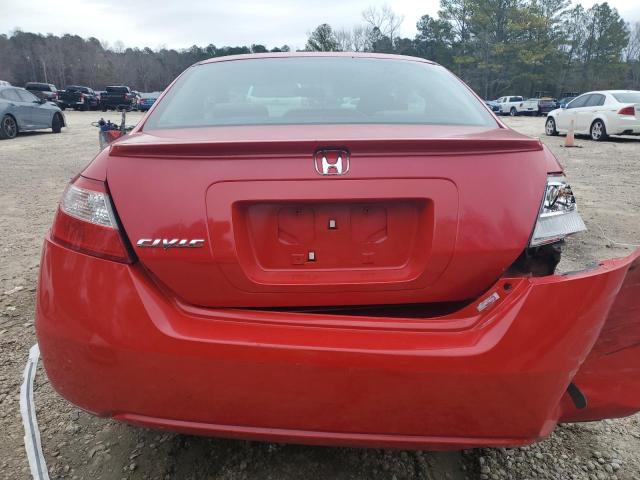 2HGFG12818H580172 - 2008 HONDA CIVIC EX RED photo 6