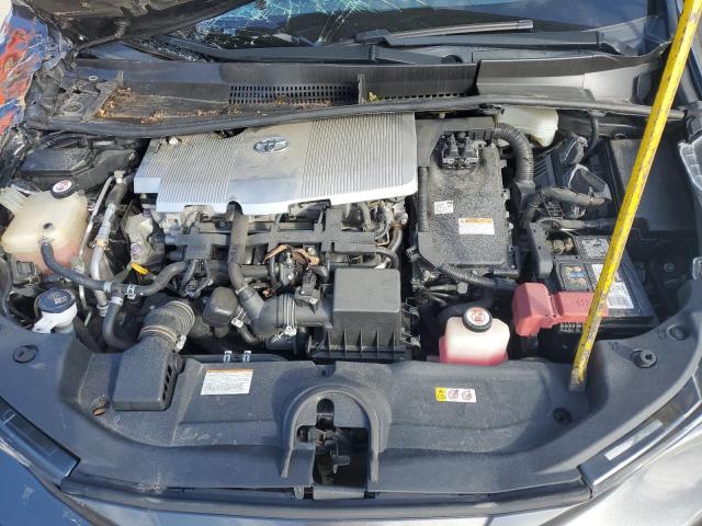 JTDKBRFU4H3043901 - 2017 TOYOTA PRIUS GRAY photo 11