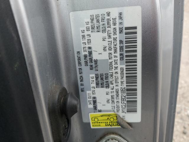 JM1NC2JF8B0218850 - 2011 MAZDA MX-5 MIATA GRAY photo 12