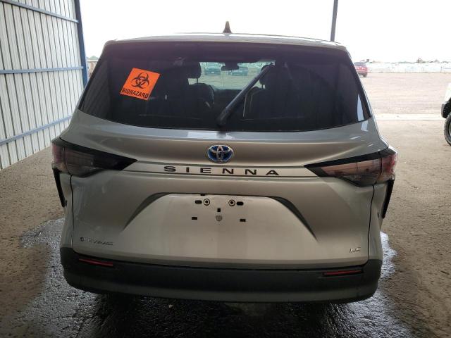 5TDKSKFC9SS202125 - 2025 TOYOTA SIENNA LE ვერცხლისფერი ფოტო 6