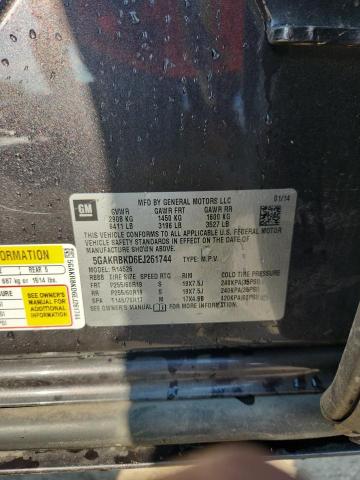 5GAKRBKD6EJ261744 - 2014 BUICK ENCLAVE GRAY photo 14