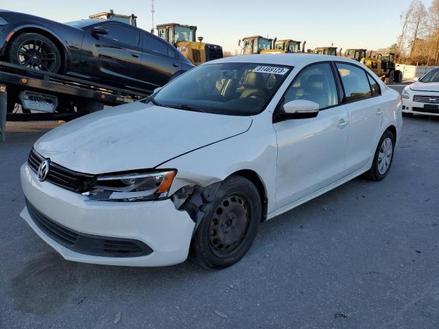 3VWD17AJ7EM265076 - 2014 VOLKSWAGEN JETTA SE WHITE photo 1