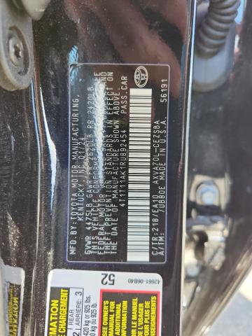 4T1T11AK1RU892454 - 2024 TOYOTA CAMRY SE NIGHT SHADE BLACK photo 13