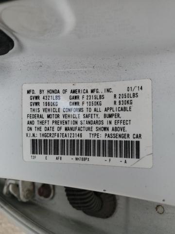 1HGCR2F87EA123146 - 2014 HONDA ACCORD EXL WHITE photo 12