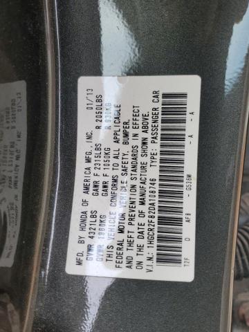 1HGCR2F82DA108746 - 2013 HONDA ACCORD EXL CHARCOAL photo 13